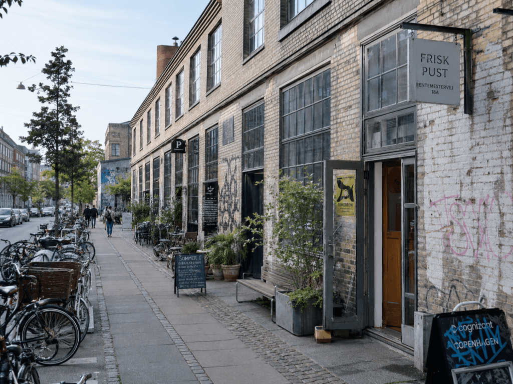 Nyere boligbyggeri i København NV ved siden af ældre ejendomme