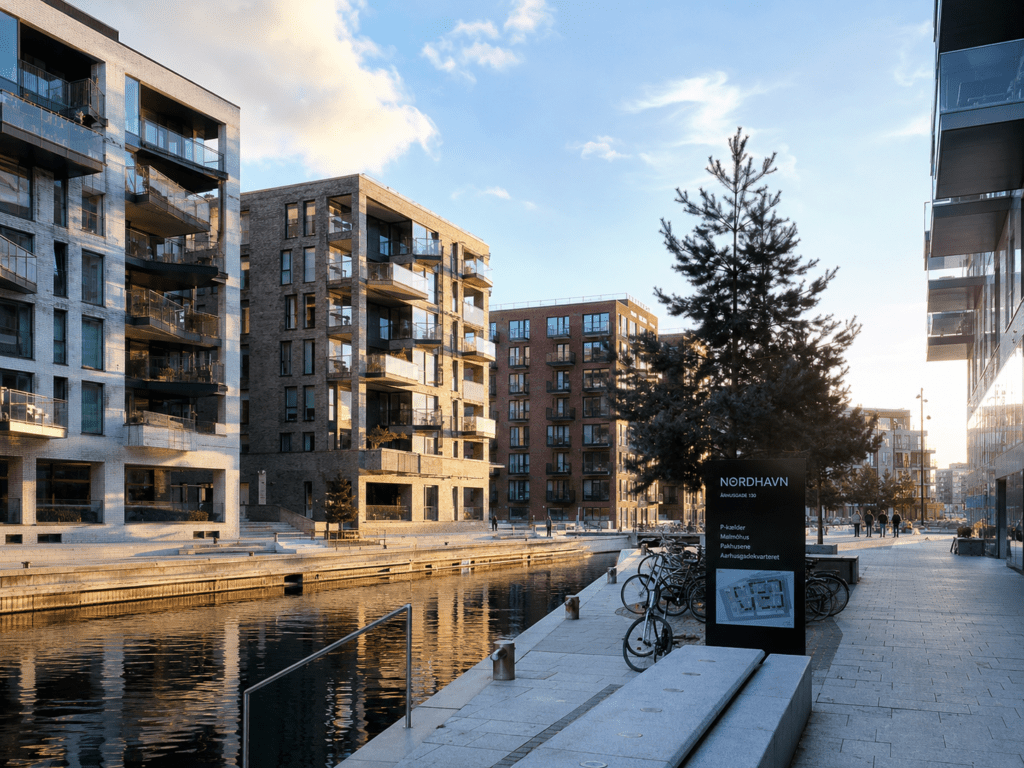 Rolig villavej på Østerbro med større boliger, haver og grønne omgivelser